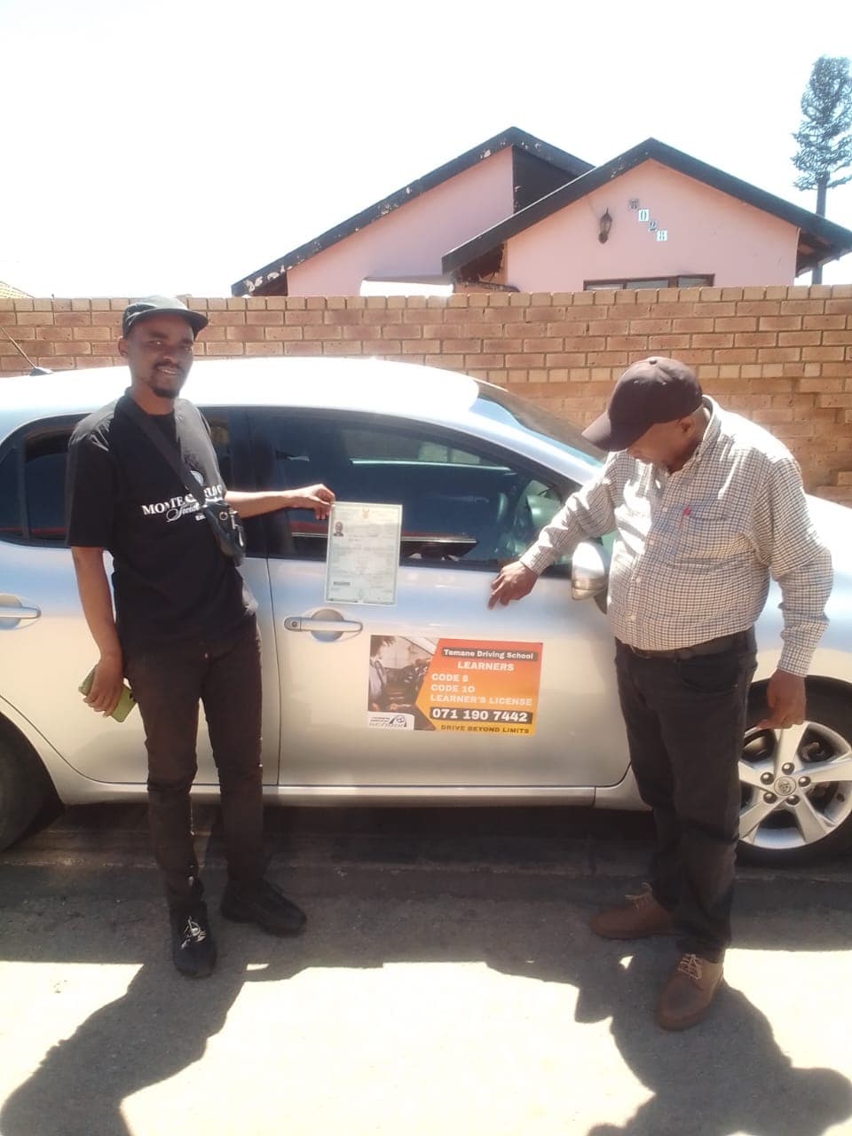 Student preparing for learner's licence with instructor support